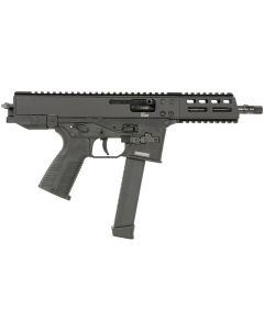 B&amp;T Firearms 450002G GHM9mm Luger 33+1 6.90", Tri-Lug Threaded Muzzle, Black, No Brace, Polymer Grips, Ambi Controls (Glock Mag Compatible)