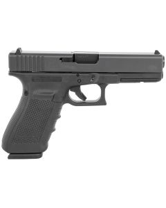 Glock UG2050203 G20 Gen4 Full Size 10mm Auto 15+1, 4.61" Black Steel Barrel, Matte Black Serrated Steel Slide, Black Polymer Frame w/Picatinny Rail, Black Finger Grooved Grip, Ambidextrous, USA Made