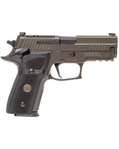 Sig Sauer E29R9LEGIONSAOR2 P229 Compact Legion SAO 9mm Luger 3.90" 15+1, Legion Gray Cerakote, Picatinny Rail/Beavertail Frame, Romeo 1 Cut Slide, Black G10 Grip, Night Sights