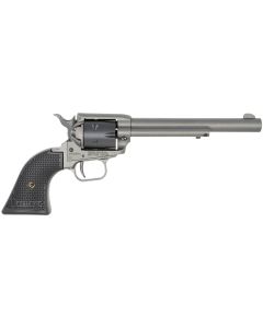 Heritage Mfg RR22C6 Rough Rider22 LR 6 Shot. 6.50" Tungsten Gray Cerakote Steel Barrel &amp; Frame, Black Satin Cylinder, Black Star Polymer Grip, Hammer/Thumb Safety, Exposed Hammer