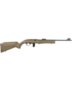 Rossi RS22L1811L RS22Semi-Auto 22 LR 10+1 18" Black Barrel, Bronze Monte Carlo Stock/Rec, Fiber Optic Sights