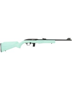 Rossi RS22L1811TL RS22Full Size 22 LR 10+1 18" Matte Black Steel Barrel, Matte Black Grooved Aluminum Receiver, Teal Synthetic Fixed Stock