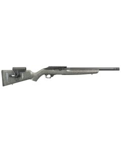 Ruger 31120 10/22 Competition 22 LR 10+1 16.12" Fluted Barrel, Black Rec, Adjustable Comb Black Speckled Gray Stock