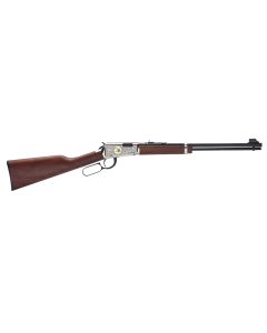 Henry H00125 Classic 25th Anniversary 22 Short, 22 Long, 22 LR 15LR/17L/21Short 18.50" Blued Barrel, Nickel-Plated Rec, Semi-Fancy American Walnut Stock