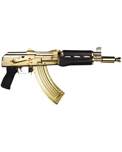 Zastava Arms Usa ZP92762MGL ZPAP927.62x39mm 30+1 10" 24K Gold Plated/Cold Hammer Forged, Chrome Lined Barrel, Steel 24K Gold Plated Receiver, Dark Walnut Grips