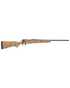 Howa HHS43334 M1500 HS Precision 300 Win Mag 3+1 24" Blued Threaded Barrel/Rec, Tan with Black Webbed HS Precision Stock