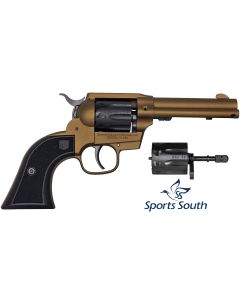 Diamondback DB055AA041 Sidekick22LR/22 WMR 9rd Shot 4.50" Burnt Bronze Burnt Bronze Black Cerakote Cylinder Black Checkered Nylon Grips