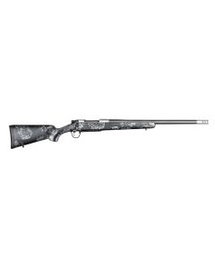 Christensen Arms 8010631300 Ridgeline FFT 6.8 Western 3+1 20" Carbon Fiber/Threaded Barrel, Stainless Steel, Black with Gray Accents Stock