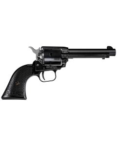 Heritage Mfg RR22MB4PG Rough Rider22 LR/22 WMR 6 Shot, 4.75" Black Steel Barrel, Black Cerakote Zinc Alloy Frame, Black Cerakote Cylinder, Black Polymer Grip, Hammer/Thumb Safety, Exposed Hammer