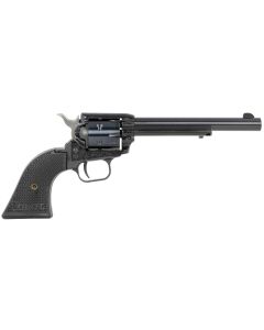 Heritage Mfg RR22MB6PG Rough Rider22 LR/22 WMR 6 Shot, 6.50" Black Steel Barrel, Black Cerakote Zinc Alloy Frame, Black Cerakote Cylinder, Black Polymer Grip, Hammer/Thumb Safety, Exposed Hammer