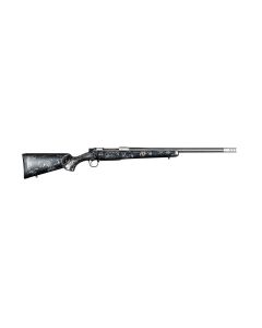 Christensen Arms 8010631600 Ridgeline FFT TI 6.8 Western 3+1 20" Carbon Fiber Threaded Barrel, Stainless Titanium Rec, Black with Gray Accents Stock