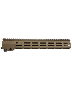 Geissele Automatics 05650S Super Modular Rail MK16 13.50" M-LOK, Desert Dirt Aluminum for AR Platform, Barrel Nut Included