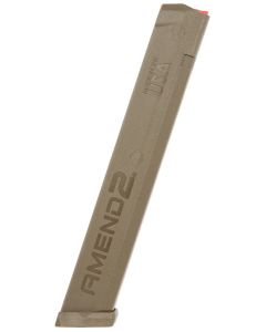 Amend2 A2GLKSTICKFDE A2-Stick34rd 9mm Luger Compatible w/Glock Flat Dark Earth Polymer