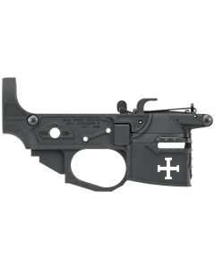 Spikes Tactical STLB960 Rare Breed Crusader9mm Luger, Black Anodized Aluminum for AR-Platform