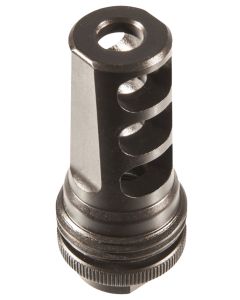 SilencerCo AC858 ASR Muzzle Brake Black Steel with 3/4"-24 tpi Threads for 338 Cal