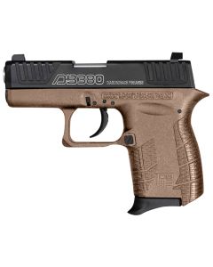 Diamondback DB0100E062 DB380 Gen4 380 ACP 6+1 2" Stainless Steel Barrel, Black Oxide Serrated w/Laser Logo Stainless Steel Slide, Flat Dark Earth Polymer Frame w/Beavertail, FDE Polymer Grip