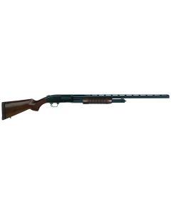 Mossberg 50430 500 Retrograde Full Size 12 Gauge Pump 3" 5+1 28" Matte Blued Vent Rib Barrel, Matte Blued Drilled &amp; Tapped Receiver, Fixed Walnut Stock, Right Hand