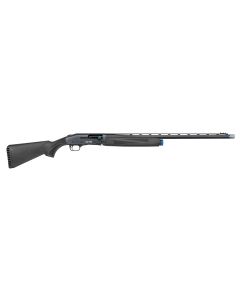 Mossberg 85159 940 Super Bantam Full Size 12 Gauge Semi-Auto 3" 4+1 26" Matte Blued Vent Rib Barrel, Tungsten Gray w/Blue Accents Stainless Steel Receiver, Adjustable Black Synthetic Stock, Right Hand