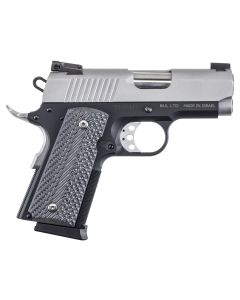 Magnum Research DE1911UTT Desert Eagle 1911 U 45 ACP 6+1 3" Stainless Serrated Slide, Two-Tone w/Black Finish Aluminum Frame w/Beavertail, Black/Gray G10 Grips