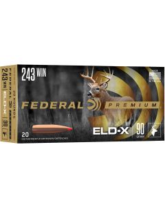 Federal P243ELDX1 Premium ELD-X 243Win 90gr 20 Per Box/10 Case