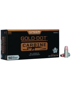 Speer 59GDC1 Gold Dot9mmLuger 135gr Hollow Point 50 Per Box/20 Case