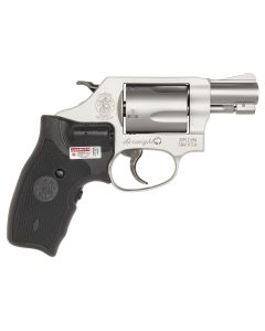 Smith &amp; Wesson 163052 Model 637 w/Laser J-Frame 38 Special +P 5 Shot 1.88" Stainless Steel Barrel, Stainless Cylinder, Matte Silver Aluminum Frame, Black Crimson Trace Lasergrip