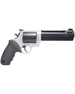 Taurus 2500065RH Raging HunterLarge Frame 500 S&amp;W Mag 5rd 6.75" Matte Black Ported/Target Crown Barrel, Matte Black Oxide Cylinder, Matte Stainless Stainless Steel Frame, Black Rubber Grip