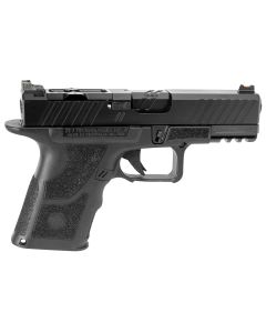 ZEV OZ9CDUTYSS OZ9 Duty Compact 9mm Luger 15+1 4", Black, Serrated Stainless Steel Slide with Optic Cut, Polymer Frame with Picatinny Rail, Fiber Optic Combat Sights