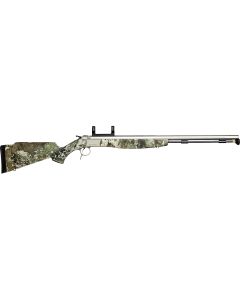 CVA PR6022SM Optima V2 50 Cal 209 Primer 26" Stainless Fluted Barrel, Drilled &amp; Tapped Stainless Steel Receiver, Fixed TrueTimber Strata Synthetic Stock, DuraSight Dead-On Rail