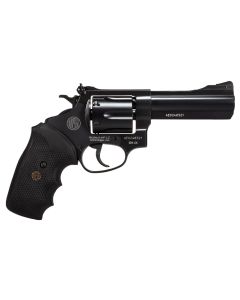 Rossi 2RM641 RM64Medium Frame 357 Mag 6 Shot, 4" Black Steel Barrel, Cylinder &amp; Frame, Black Textured Rubber Grip, Hammer Block Safety