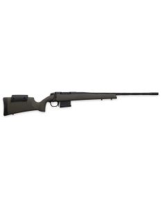Weatherby 3WRXP243NR4B 307 Range XP 243 Win 5+1 22" Fluted Barrel, Black Barrel/Rec, OD Green Synthetic Stock with Adj. Cheek Rest, Accubrake Muzzle Brake, TriggerTech Trigger