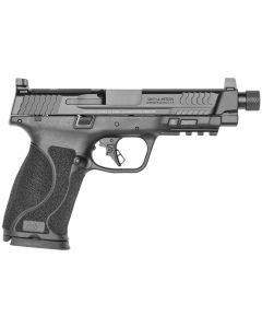 Smith &amp; Wesson 13586 M&amp;P M2.0Full Size 45 ACP 10+1, 5.12" Black Armornite Steel Threaded Barrel &amp; Optic Ready/Serrated Slide, Matte Black Polymer Frame w/Picatinny Rail