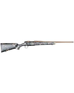 Christensen Arms 8010119100 Mesa FFT 7mm PRC 3+1 22" Threaded Barrel, Burnt Bronze Cerakote, Green with Black/Tan Webbing Stock