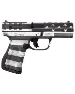 Citadel CITCP9USGCAN Centurion9mm Luger 14+1, 4" Black Steel Barrel, American Flag Gray Cerakote Optic Ready/Serrated Slide, Polymer Frame &amp; Grip, Features Matching Ammo Can