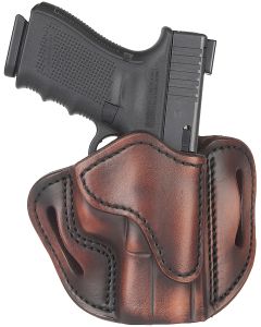 1791 Gunleather ORBH21VTGR BH2.1 Optic Ready OWB Size 2.1 Vintage Leather Belt Slide Fits S&amp;W M&amp;P Shield/Glock 17/Springfield XD9 Right Hand