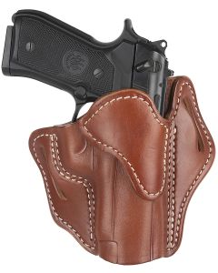 1791 Gunleather ORBH23CBRR BH2.3 Optic Ready OWB Size 2.3 Classic Brown Leather Belt Slide Compatible w/Glock 17/20/21/22/31/34/35/40/41/Sig Sauer P220/P226Right Hand