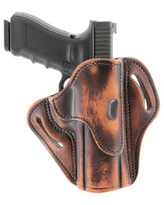 1791 Gunleather ORBH24SVTGR BH2.4S Optic Ready Size 2.4S Vintage Leather Belt Slide Fits H&amp;K VP9SK/FN 509 Right Hand