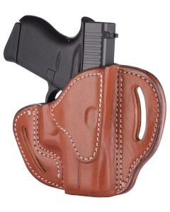 1791 Gunleather ORBHCCBRR BHC Optic Ready OWB Compact Classic Brown Leather Belt Slide Compatible w/Glock 43/Sig P365 Right Hand