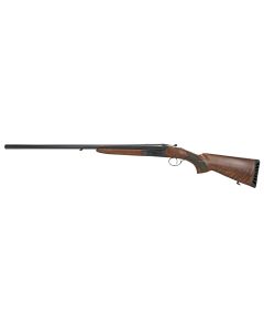 Iver Johnson Arms IJ800-28 IJ800Full Size 12 Gauge Break Open 3" 2 Shot 28" Black Side By Side Barrel, Black Steel Receiver, Fixed Walnut Wood Stock, Ambidextrous