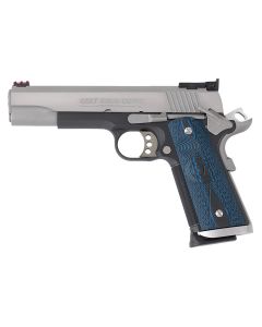 Colt Mfg O5970XETT Gold Cup Trophy 45 ACP 8+1 5" Stainless National Match Barrel, Stainless Steel Serrated Slide &amp; Frame w/Beavertail, Ambidextrous