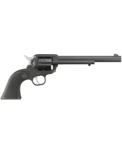 Ruger 2043 Wrangler22 LR 6 Shot 7.50" Black Cerakote Steel Barrel, Black Cerakote Aluminum Frame, Black Cylinder, Black Checkered Polymer Grip, Transfer Bar Safety, Exposed Hammer