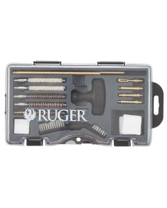 Ruger 27822 Rimfire Cleaning Kit .22 Cal Bronze Bristles 12 Black Plastic Case