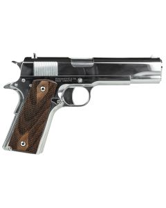 SDS Imports 10100513 1911 Regulator Full Size 38 Super/9mm Luger 9+1 5" Stainless Steel Barrel, High Polished Chrome Serrated Slide, High Polished Chrome Steel Frame w/Beavertail, Turkish Walnut Grips