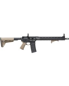 Springfield Armory STV916556FP SAINT Victor 5.56x45mm NATO 30+1 16", Black Rec, FDE Magpul Furniture, Flip-Up Sights, Includes Magpul Angled Grip