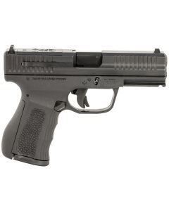 FMK FMKG49BSS G39mm Luger 14+1 4" Stainless Steel Barrel, Black Optic Cut/Serrated Carbon Steel Slide, Black Polymer Frame w/Picatinny Rail, Black Backstrap Grip