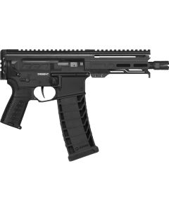 CMMG 94A6867AB Dissent MK4 9mm Luger 33+1 6.50", Black, Picatinny Brace Adapter, 5.50" M-LOK Handguard, Left Side Charging Handle, Zeroed Linear Comp, Zeroed Drop-In Single Stage Trigger