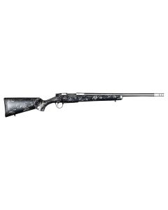 Christensen Arms 8010622200 Ridgeline FFT TI Full Size 6.5 PRC 3+1 20" Stainless Threaded Barrel, Drilled &amp; Tapped Aluminum Receiver, Black w/Gray Accents Fixed Sporter Carbon Fiber Stock, Right Hand