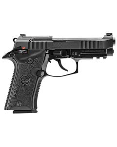 Beretta USA J80XBLK13 80X Cheetah 380 ACP 13+1 3.90" Black Optic Ready/Serrated Slide, Black Anodized Aluminum Frame w/Picatinny Rail &amp; Beavertail