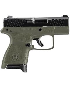 Beretta USA JAXN9278A1 APX A1 Carry Micro-Compact Frame 9mm Luger 8+1 3" Blued Steel Barrel, Black Serrated Steel Slide, OD Green Polymer Frame, Polymer Grip