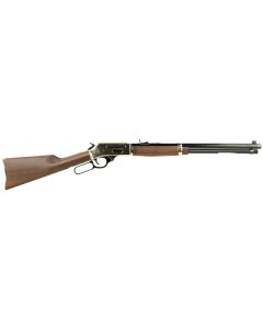 Henry H009BG Side GateFull Size 30-30 Win 5+1 20" Blued Steel Barrel, Brass Polished Drilled &amp; Tapped Brass Receiver, American Walnut Fixed Stock, Right Hand
